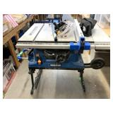 Mastercraft 10' Tablesaw w/Built in Stand & Wheels