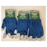 3 New pairs Expert Gardener Size S & M Gloves