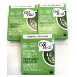 3x GoBio! Organic Vegetable Bouillon Cubes 66g/ea