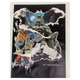 Batman 80th Anniversary Canvas Print 24" x 17"