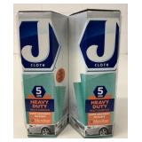 2 New Boxes J Cloth Heavy Duty Cleaning Cloths