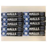 10 Packs Halls Extra Strong Menthol Lozenges