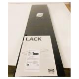 New Ikea Lack 47' x 10' Floating Black Shelf