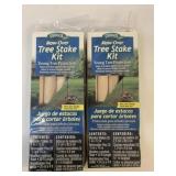2 New Gardeneer Mow-Over Tree Stake Kits