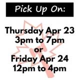 IMPORTANT! Pick up days/times: