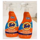 2x 650ml Tide +Oxi Rescue Laundry Stain Remover