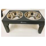 New Petace Height Adjust Pet Feed Bowl Set