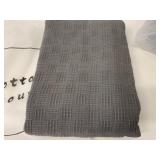 New 59 x 78' Cotton House Blanket Grey