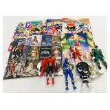 Power Ranger Books & Figures Lot