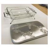 Anchor Hocking Casserole Dish w/Cover & Stand