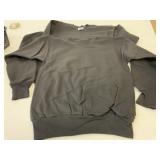 2 New Size XL Adult Black Crew Neck Sweatshirts