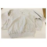2 New Size L Adult Grey Crew Neck Sweatshirts