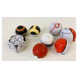 8 Assorted Pokemon Balls