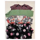 4 Scrubs Tops Size L