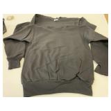 2 New Size S Adult Black Crew Neck Sweatshirts