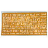 29.5" x 14.5" Canvas Wall Decor