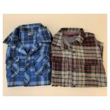 2 Size L & XL Flannel Shirts