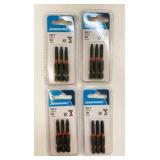 4x 3/Pack Silverline SQ2 2" Driver Bits
