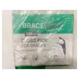 200 New Brace Mate Floss Picks