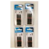 4x 3/Pack Silverline SQ2 2" Driver Bits
