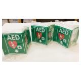 6 New AED Wall Signs