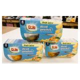 3x 4/Pk Dole Diced Peaches in Juice