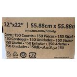 New 150 Pack Amazonbasics 22" x 22" Absorbent Pads