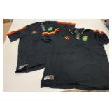2 New Bob Marley Football Jamaica Size L Shirts