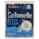12 Mega 48 Regular Cottonelle Ultra Clean Toilet