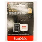 New SanDisk Extreme 256GB MicroSDXC w/Adapter