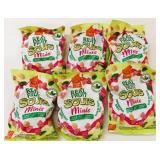 6x 180g Bags Real Fruit Sour Minis Gummies