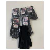 6 New Pairs Sure Tough Suede Palm Work Gloves L