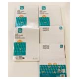 5 New Packs Refill Paper