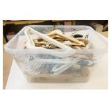 Tote Lot of Assorted Hangers