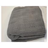 New 59 x 78" Cotton House Blanket Grey