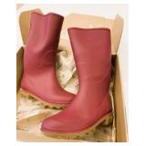New Kamik Miranda Size 6 Burgundy Rubber Boots