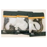 3 Packs x 5/Pk USB A to C Cables 6"