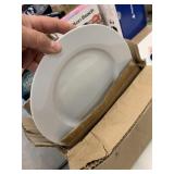 New Amazon Basic 6 Pc Dinnerware Set White