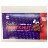 18 x 65g King Size Cadbury Fruit & Nut Milk Bars