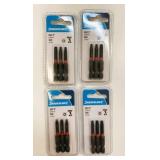 4x 3/Pack Silverline SQ2 2" Driver Bits