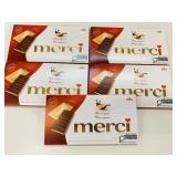 5x 112g Merci Marzipan Chocolate Bars