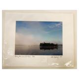 Morning Mist Lake of Two River Matted Photo 11x14