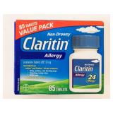 85 Pack Claritin Allergy 24 Hour Relief