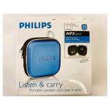 New Philips MP3 Gear 2 in 1 Speaker & Case