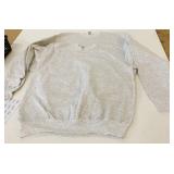 2 New Size XL Adult Grey Crew Neck Sweatshirts