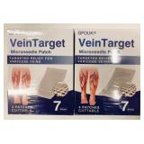 2x 4/Pk Vein Target Microdarts Varicose Patches