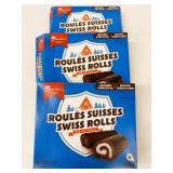 3x 290g Vachon Swiss Rolls Cakes