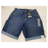 New Lee Size M Bermuda Mid Rise Jean Shorts