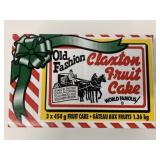 3x 454g Old Fashioned Claxton Fruit Cakes