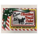 3x 454g Old Fashioned Claxton Fruit Cakes